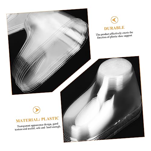 ifundom 50 Paare Transparente Schuhform Einsätze Schuhspanner aus Kunststoff für Junge Mädchen Schuhdisplay Langlebig Formstabil Praktisch zur Schuhform Erhaltung und Präsentation von ifundom