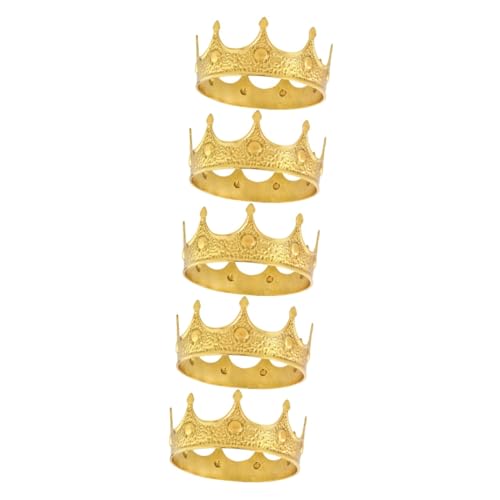 ifundom 5st Geburtstagskrone -geschenke Für Männer Schlafzimmer Accessoires Männer Königskostüm Für Jungen Glitzerparty Baby Golden Prinz Schmuck Braut Cosplay Legierung von ifundom