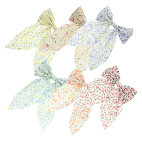 ifundom 6stücke Teiliges Große Haarspangen Mit Langen Schleifen Für Frauen Und Mädchen Modische Haarklammern Verschiedenen Farben Für Hochzeiten Partys Und Alltag von ifundom