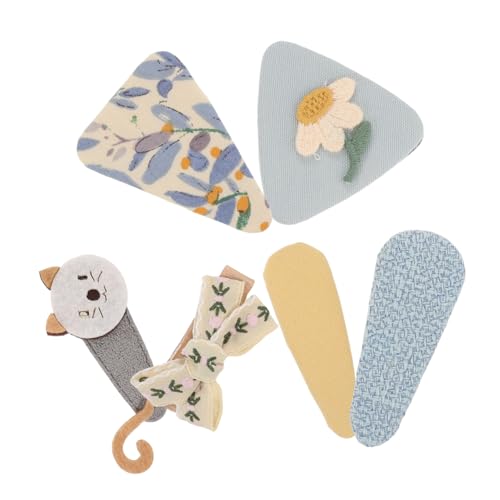 ifundom 6 Stück Süße Stoff-schleifen Haarspangen für Mädchen Leichte Rutschfeste Snap-haarklammern Stil Komfortable Haarschmuck für Damen Vielseitige Haar-accessoires von ifundom