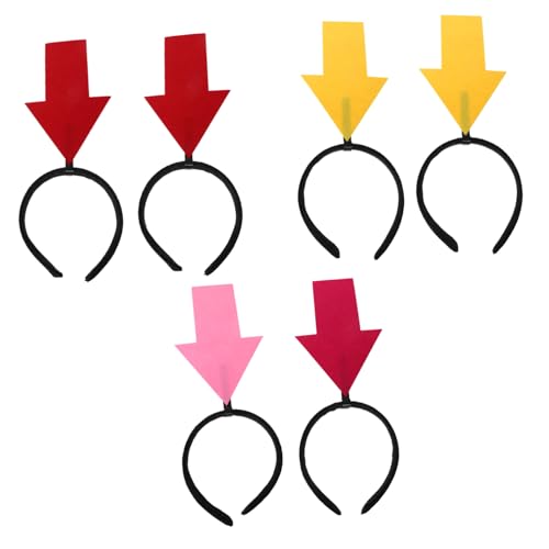 ifundom 6 Teiliges Pfeilsymbol Stirnband Lustiger Haarreif – Festival Foto Requisiten Lustiger Kopfschmuck Für Hochzeiten Konzerte Und Veranstaltungen Mit Zirkusthema von ifundom