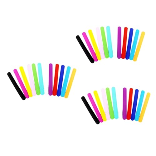 ifundom 60 Stk Silikonarmbänder Kinder-Handgelenkleine Slap-Handband Schlagarmbänder Handschlaufe für Kinder Kinderarmbänder uhrenarmbänder armbänder für kinder die far leer Knopf Armband von ifundom