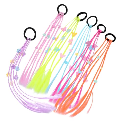 ifundom Pferdeschwanzhalter Geflochtene Haargummis Haar-accessoires für Jungen und Mädchen 6 Stück Haarverlängerung Pferdeschwanz Dekorative Haarseile ifundom Pferdeschwanzhalter Geflochtene Haargummis Haar-accessoires für Jungen und Mädchen 6 Stück Haarverlängerung Pferdeschwanz Dekorative Haarseile von ifundom