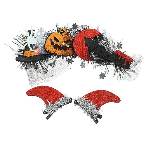 ifundom 6stücke Teiliges Halloween Haarschmuck Haarspangen Mit Spinnen Kürbissen Und Teufelshörnern Accessoires Für Halloween-partys Und Cosplay-aktivitäten von ifundom