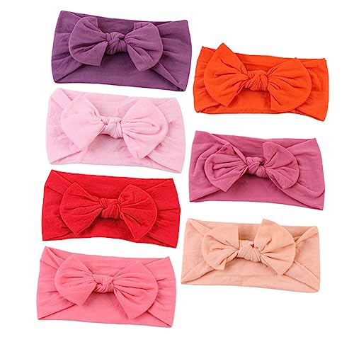 ifundom 7stücke Haargummis Mit Schleife Elastische Haarbänder Für Junge Mädchen Strapazierfähige Kopfbedeckung Für Alltag Und Festlichkeiten Für Kleinkinder Und Mädchen von ifundom