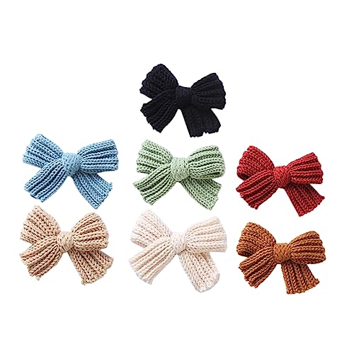ifundom 7stücke Teiliges Junge Mädchen Haarspangen Mit Schleife Bunte Haarclips Für Mädchen Haarschmuck Accessoires Für Jeden Anlass Und Jede Frisur von ifundom
