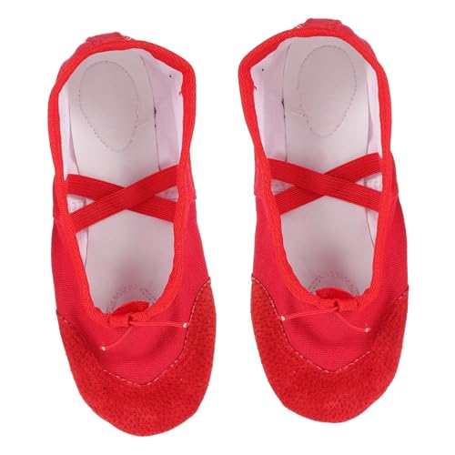 ifundom Ballettschuhe PU Glänzend Elastisches Band rutschfeste Tanzschuhe für Erwachsene Geeignet für Yoga Ballett Moderner Tanz von ifundom