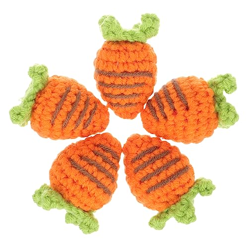 ifundom Cartoon-karotten-schlüsselanhänger Mit Obstclip 5-teiliges Haarnadel-zubehör Für Den Lässigen Stil von ifundom