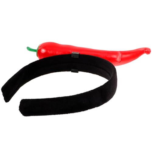 ifundom Chili-Pfeffer-Stirnband Lustiges Stirnband Partyzubehör Für Halloween Cosplay Festivals Haar-Accessoires von ifundom
