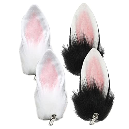 ifundom 2paare Kaninchen Kostüm Requisiten Kaninchen Ohr Haarspangen Bunny Ohr Kopfbedeckung Cosplay Requisit Für Kostümparty Und Festival von ifundom
