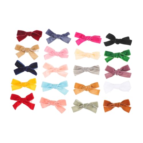 ifundom 20stücke Haarspangen Mit Schleife Kleine Haarspangen Süße Haar-accessoires Für Kleinkinder Und Mädchen von ifundom
