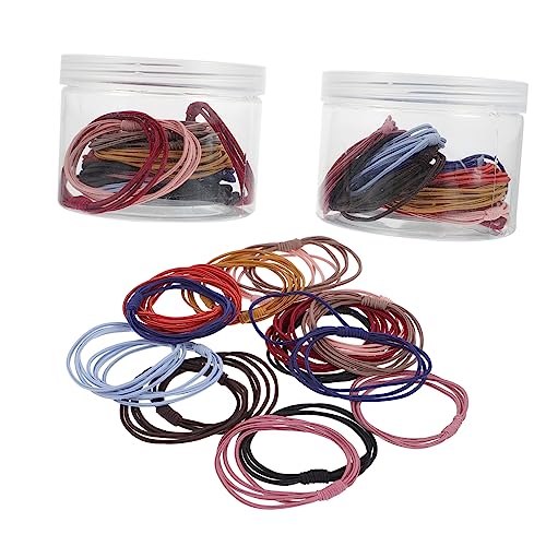 ifundom 40st Einfarbiges Gummiband-set Haar Elastischer Ring Haargummi Aus Gummi Stretch-haargummis Haarbänder Für Damenhaar Haarband Aus Gummi Haarschmuck Hohe Elastizität Haarseil Kind von ifundom