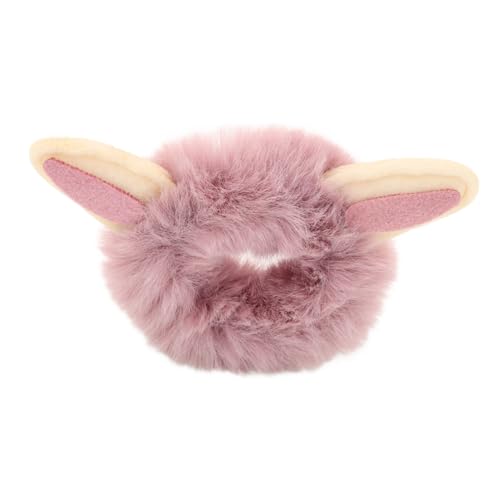 ifundom Haarschmuck Aus Kunstpelz Für Frauen Flauschige Pferdeschwanzhalter Haargummis Für Mädchen Zarte Pelzige Haargummis Haarbänder Mit Pompom Accessoires Für Haar von ifundom