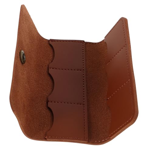 ifundom Gitarrenplektrum-Box Aus Strapazierfähigem Kunstleder Plektrumhalter Für Akustik Gitarren Gitarrenzubehör-Organizer Mit Reichlich Stauraum Für Plektren Sicher Und Ordentlich von ifundom