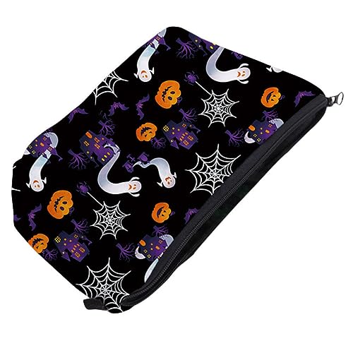 ifundom Gothic-Kosmetiktasche Geldbörse Portemonnaie Wechseln Halloween-geldbörse Make-up-Organizer-Tasche Tasche Für Make-up Münztüten Reißverschlusstasche Wasserdicht Polyester Reisen von ifundom