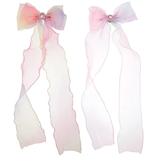 ifundom 2stücke Haarschleifen Für Mädchen Mit Schleifen-haarschleife Und Haarschleifenclip Mädchen-haarnadel Als Kopfschmuck von ifundom