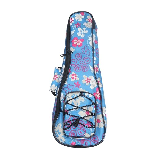 ifundom Klassischer Ukulele Rucksack Mit Baumwollpolsterung Verstellbarem Schultergurt Und Stylischem Blumenmuster Für Männer Und Frauen Stabil Und Praktisch Für Musiker von ifundom