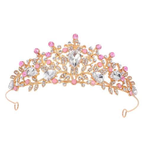ifundom Kristall Tiara Krone Strass Prinzessin Krone Stirnband Mädchen Kostüm Haar Zubehör Für Hochzeit Partys Prom Kopfschmuck von ifundom