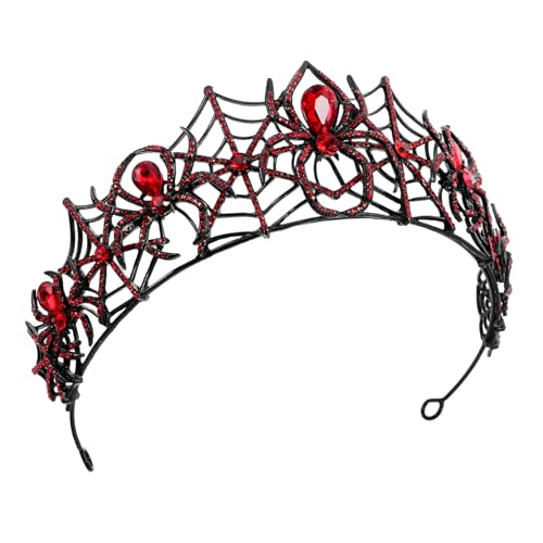 ifundom Vintage Schwarze Spinnenkrone Mit Strasssteinen Aus Legierung Halloween-party-kopfschmuck Für Damen Und Herren Mittelalterliche Kostüm-accessoires Für Cosplay Und Festivals von ifundom