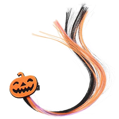 ifundom Kürbishaarnadeln Haarklammer Voll Halloween Kürbis-kopfbedeckung Rosa Haarspangen Farbstoff Funkeln Clips Party Gothic Mädchen Haarschmuck Für Damen Orange Legierung von ifundom