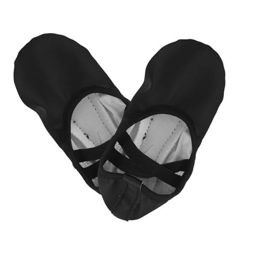 ifundom PU Ballettschuhe für Damen und Mädchen Weiche rutschfeste Tanzschläppchen ohne Schnürsenkel Atmungsaktive Tanzflats mit Elastischem Riemen Flexible und Bühnenperformance Schuhe von ifundom