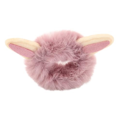 ifundom Süßer Flauschiger Haargummi Für Mädchen Elastisches Fleece Haarband Im Niedlichen Design Für Pferdeschwanz Vielseitig Als Handgelenkband Oder Halsschmuck Nutzbar Herbst Winter von ifundom