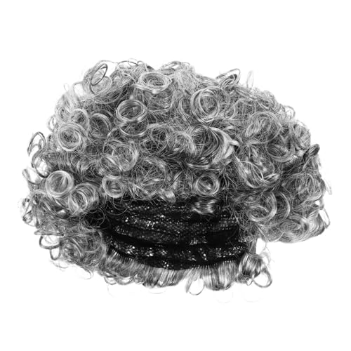 ifundom Realistische Graue Old Man Perücke für Halloween und Schultag Kostüm Cosplay Leichter Langlebiger Großvater Haar-accessoire für Party Bühne und Verkleidung von ifundom