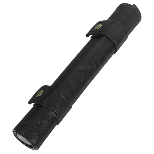 ifundom Reisewürfel Organizer PU Leder Würfeltasche Faltbar Leicht Kompakt Rollbeutel für Würfelsammler Unterwegs Schwarz von ifundom