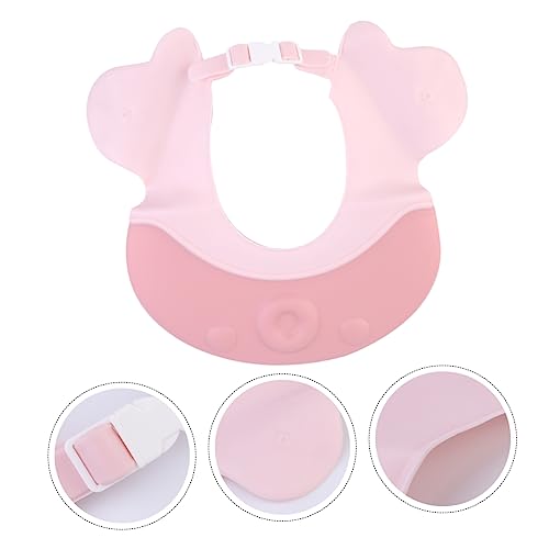 ifundom Duschhaube Für Sanftes Haarewaschen Einstellbare Wasserfeste Shampoo-kappe Zartem Rosa Schutz Für Augen Und Ohren Beim Baden Für Kleinkinder Und Junge Mädchen von ifundom