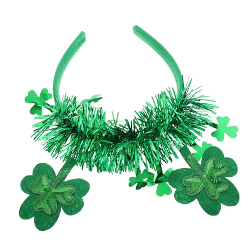 ifundom Grüne Shamrock Haaraccessoires Für Mädchen Stylische Irische Haarreifen Für Patrick's Day Kopfbedeckung Für Partys Und Feste Leicht Und Bequem von ifundom