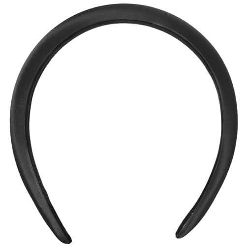 ifundom Stirnband Haarschmuck Für Damen Haargummis Für Mädchen Gepolstertes Haarband Aus Satin Schlichter Haarreifen Gepolstertes Haarband Satin Geschwollen Stoff Haarnadel Fräulein Bilden von ifundom