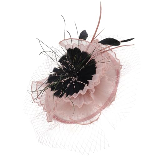 ifundom Tea-party-hut Fascinators Für Frauen-teeparty Mesh Hut Stirnband Karneval Fascinator-kopfschmuck Faszinatoren Aus Den 1950er-jahren Beerdigungshüte Für Nylon Bankett Jahrgang von ifundom