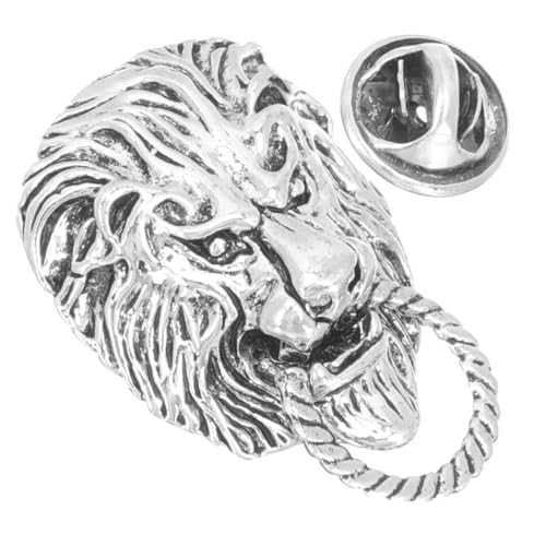 ifundom Vintage Löwenbrosche aus Hochwertiger Dekorative Anstecknadel für Männer Einzigartiges Design für Anzug Mantel Rucksack Perfektes zu Weihnachten Valentinstag und Neujahr von ifundom