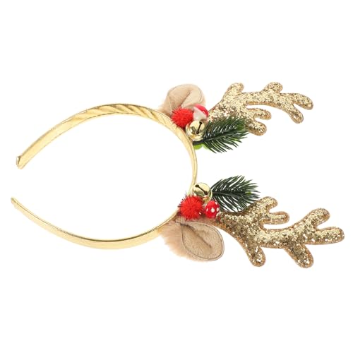 ifundom Weihnachts Geweih Haarreifen Mit Glöckchen Bunter Antler Kopfschmuck Für Erwachsene Und Mädchen Für Weihnachtsfeiern Und Festliche Anlässe von ifundom