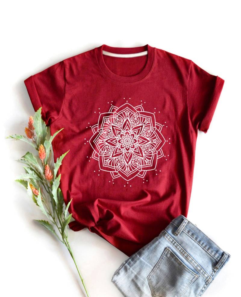 Mandala Shirt Grafik T-Shirt Zeichnung Lustiges Kleidung Mandala Shirt Grafik T-Shirt Zeichnung Lustiges Kleidung von igetherproject
