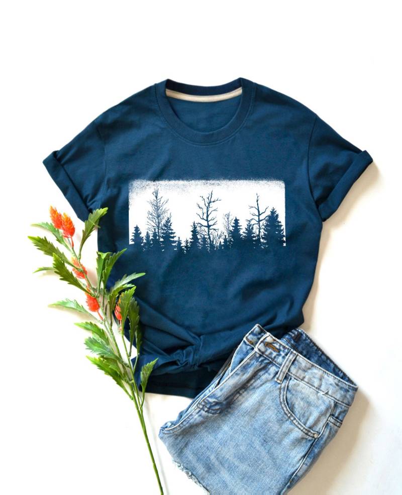 Wildes Wald-T-Shirt Baum-Design, Baumwoll-T-Shirt Wildes Wald-T-Shirt Baum-Design, Baumwoll-T-Shirt von igetherproject