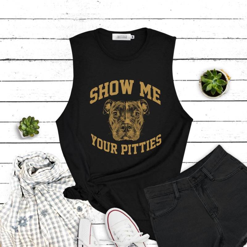 Zeigen Sie Mir Ihre Pitties Shirt Hundeliebhaber Grafik-Shirt Muskel-T-Shirt Tank-Top Workout-Tank Zeigen Sie Mir Ihre Pitties Shirt Hundeliebhaber Grafik-Shirt Muskel-T-Shirt Tank-Top Workout-Tank von igetherproject