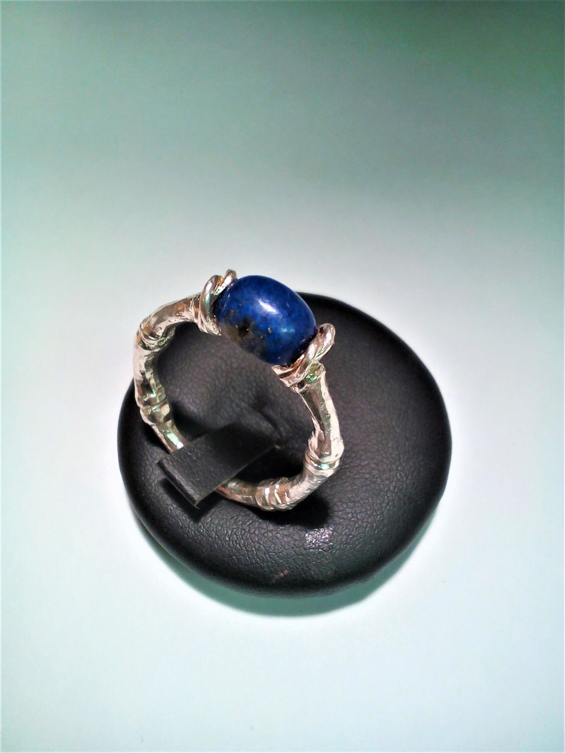 Lapislazuli Cabochon Bambus Formring Aus 925Er Silber Lapislazuli Cabochon Bambus Formring Aus 925Er Silber von igioiellidiperle