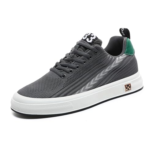 Herren Elevator Schuhe Unsichtbare Höhensteigerung Schuhe Versteckter Keilabsatz Mesh-Obermaterial Freizeitschuhe 6,1 cm Höhere Bequeme Wanderschuhe für Ferse, grau, 45 EU Herren Elevator Schuhe Unsichtbare Höhensteigerung Schuhe Versteckter Keilabsatz Mesh-Obermaterial Freizeitschuhe 6,1 cm Höhere Bequeme Wanderschuhe für Ferse, grau, 45 EU von ihinzry