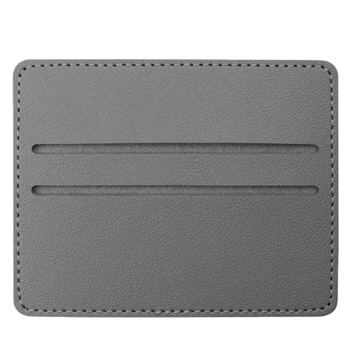 ihreesy 10 Stücke Schlanke Kartenhalter Geldbörse, PU-Leder Kreditkartenetui Dünn Geldbeutel ID Holder Front Pocket Mini Portemonnaie Slim Front Pocket Wallet Kreditkarten Halter,Grau von ihreesy