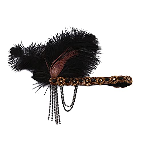 ihreesy 1920s Stirnband Damen Gatsby Kostüm Accessoires,Vintage Haarbänder Kristall Kopfschmuck Abschlussball Hochzeit Haarschmuck Kopfbedeckung Zubehör für Frauen,#01 von ihreesy