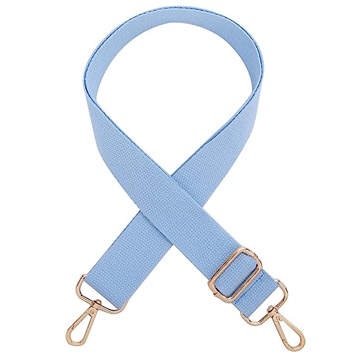ihreesy Verstellbarer Schultergurt Taschengurt, 3.8cm Breiter Ersatzgürtel Schulterriemen Umhängegurt 80cm-140cm Längenverstellbarer Taschenriemen Tragegurt für Damen Taschen DIY Zubehör,Hell Blau von ihreesy