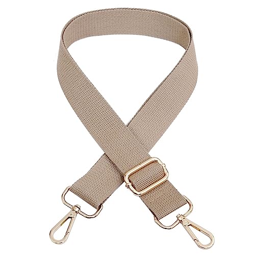 ihreesy Verstellbarer Schultergurt Taschengurt, 3.8cm Breiter Ersatzgürtel Schulterriemen Umhängegurt 80cm-140cm Längenverstellbarer Taschenriemen Tragegurt für Damen Taschen DIY Zubehör,Khaki von ihreesy