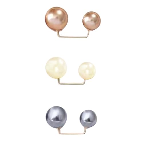 Iiniim Stück Knopfnadeln Ohne Nähen Perlenbroschen Kleiderclips Pullover Schalclips Für Ausschnitt Kleider Hosen Bunt Einheitsgröße von iiniim