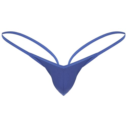 iiniim Herren Strings elastische G-String Männer Unterwäsche Bikini Briefs Jockstrap Thong M-XXL Aa Blau L von iiniim