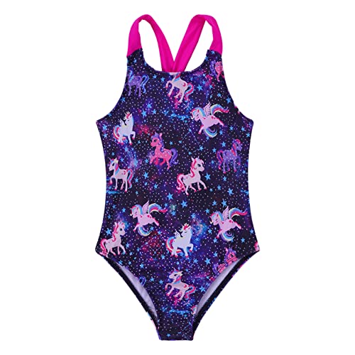 iiniim Mädchen Badeanzug Meerjungfrau/Einhörner Bikini Bademode Einteiler Bodysuit Kinder Schwimmanzug Sommer Badebekleidung C Einhon A 170-176 von iiniim