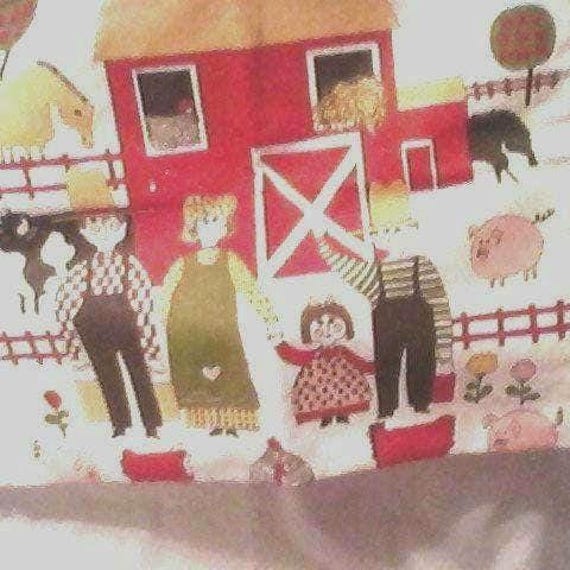 Handgenähte Tasche Mit Bauernhofmotiv Handgenähte Tasche Mit Bauernhofmotiv von iink