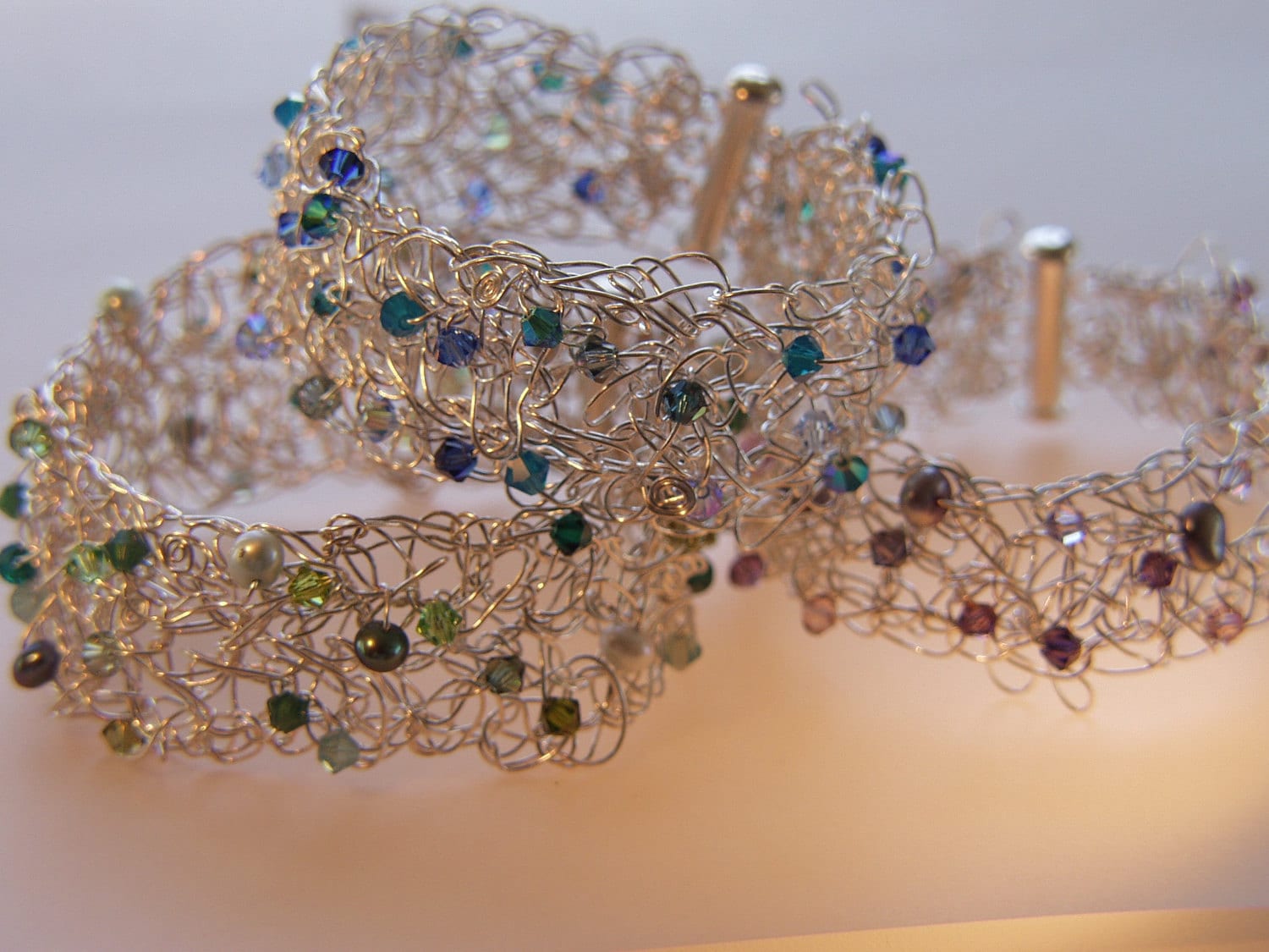 Gehäkelte Feinsilber Armbänder | Auf Bestellung von ijewelry