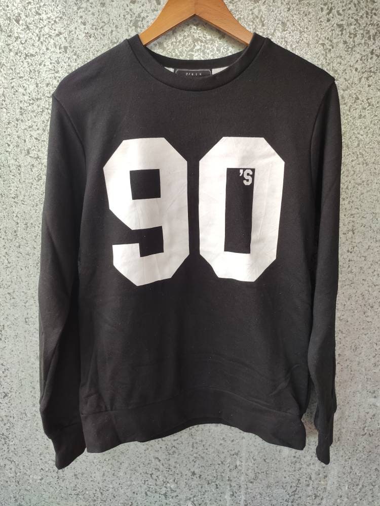 21 Männer Sweatshirt Schwarz Farbe Crewneck Pullover Mittlerer Größe 21 Männer Sweatshirt Schwarz Farbe Crewneck Pullover Mittlerer Größe von ikcollections