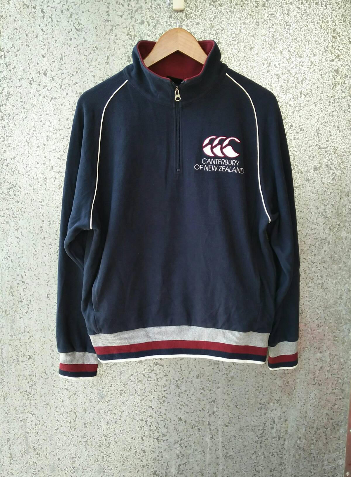 Canterbury Von Neuseeland Halb Reißverschluss Sweatshirt Stickerei Canterbury Von Neuseeland Halb Reißverschluss Sweatshirt Stickerei von ikcollections